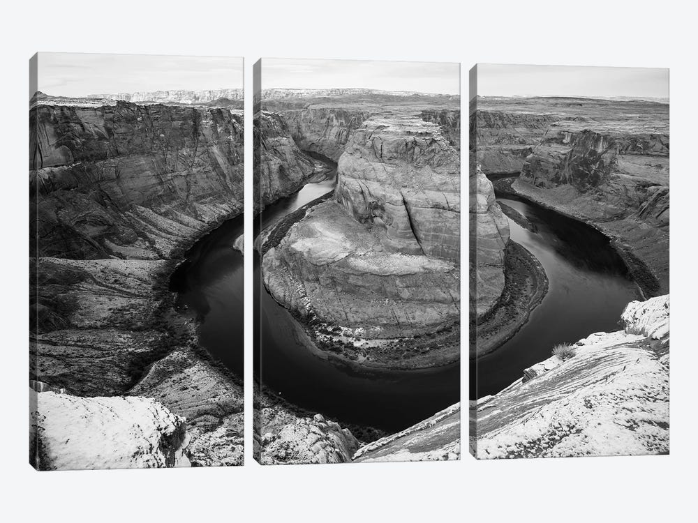 Scenic view of Horseshoe Bend, Arizona, USA by Panoramic Images 3-piece Canvas Print