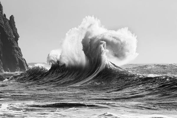 Oregon: Scenic view of wave, Cape Disappointment, Oregon, USA by Panoramic Images