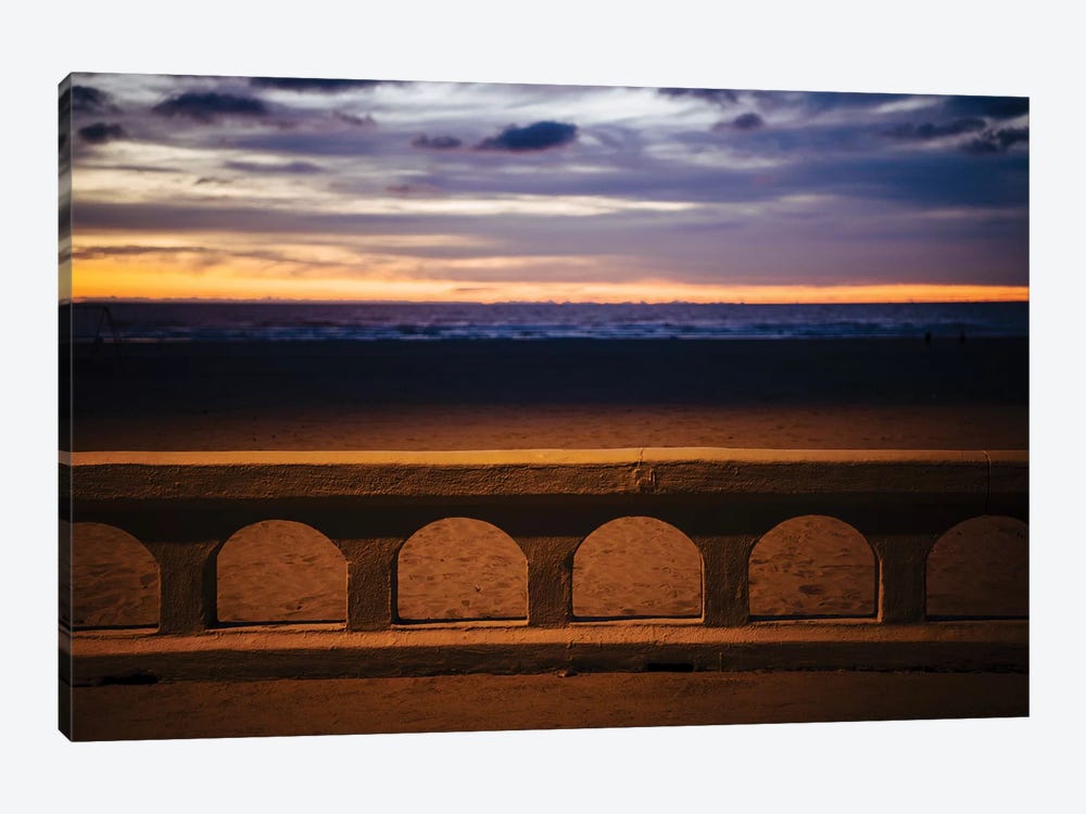 Sea beach at dusk, Seaside, Oregon, USA by Panoramic Images 1-piece Canvas Print