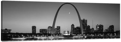 Skyline, St. Louis, MO, USA Canvas Art Print - Famous Monuments & Sculptures