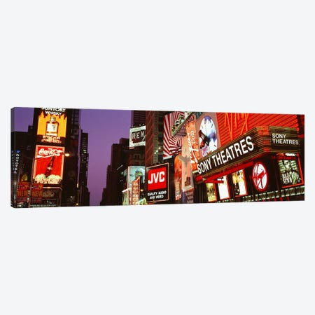 Billboards On Buildings, Times Square, NYC, New York City, New York State, USA Canvas Print #PIM1575} by Panoramic Images Canvas Artwork