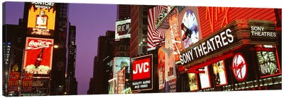 Billboards On Buildings, Times Square, NYC, New York City, New York State, USA Canvas Art Print - Times Square