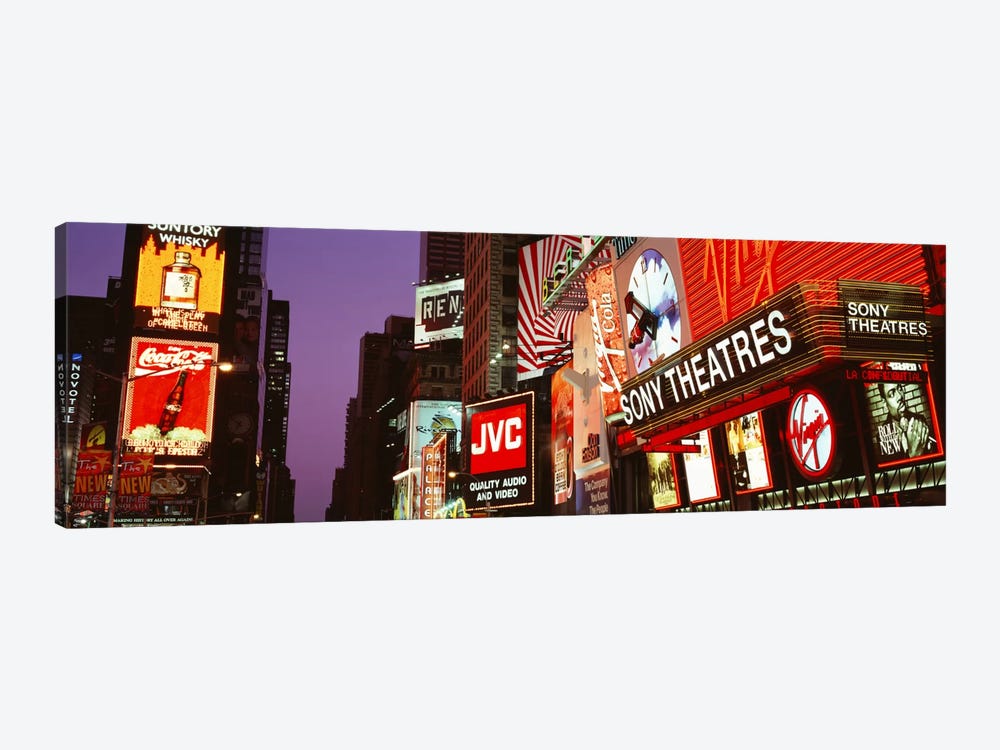 Billboards On Buildings, Times Square, NYC, New York City, New York State, USA by Panoramic Images 1-piece Canvas Artwork