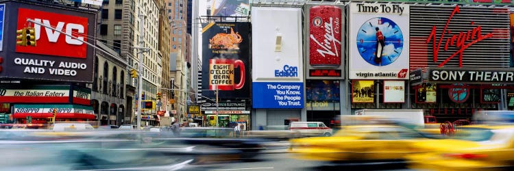 Blurred Motion Of Traffic, Times Square, Manhattan, New York City, New York, USA