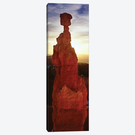 Sunrise behind a cliff, Thor's Hammer, Bryce Canyon National Park, Utah, USA Canvas Print #PIM15770} by Panoramic Images Canvas Wall Art