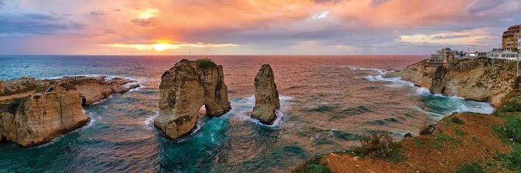 Sunset at the Raouche Coast, Beirut, Lebanon by Panoramic Images wall art