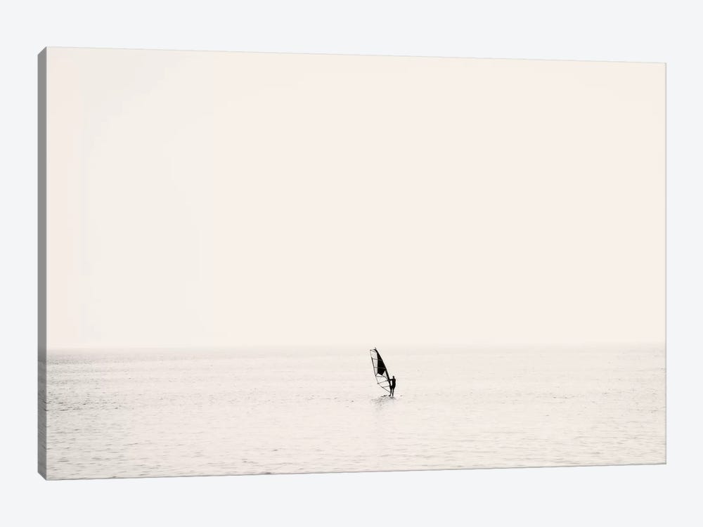 Surfer in the bay, San Francisco Bay, Alameda, California, USA by Panoramic Images 1-piece Canvas Print