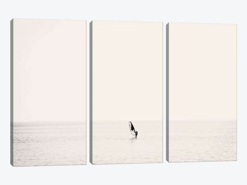 Surfer in the bay, San Francisco Bay, Alameda, California, USA by Panoramic Images 3-piece Art Print