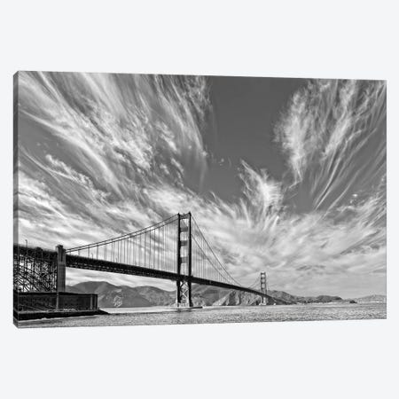 Suspension bridge over Pacific ocean, Golden Gate Bridge, San Francisco Bay, San Francisco, California, USA Canvas Print #PIM15781} by Panoramic Images Canvas Art Print