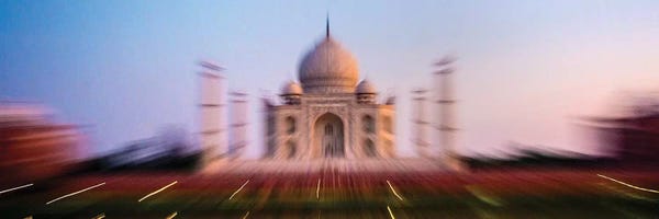 Taj Mahal: Taj Mahal exterior view, Agra, Uttar Pradesh, India by Panoramic Images