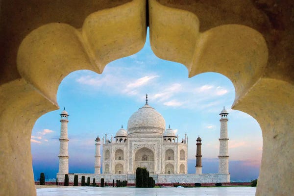Wonders Of The World: Taj Mahal exterior view, Agra, Uttar Pradesh, India by Panoramic Images