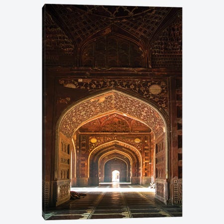 Taj Mahal interior, Agra, Uttar Pradesh, India Canvas Print #PIM15784} by Panoramic Images Canvas Artwork