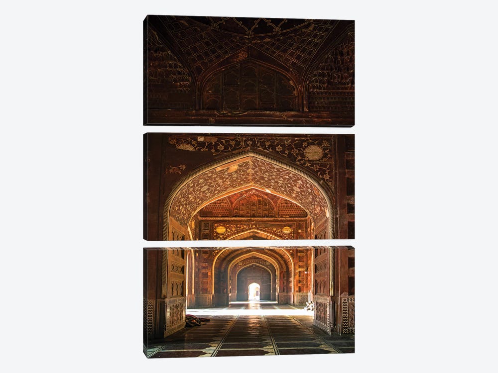Taj Mahal interior, Agra, Uttar Pradesh, India by Panoramic Images 3-piece Art Print