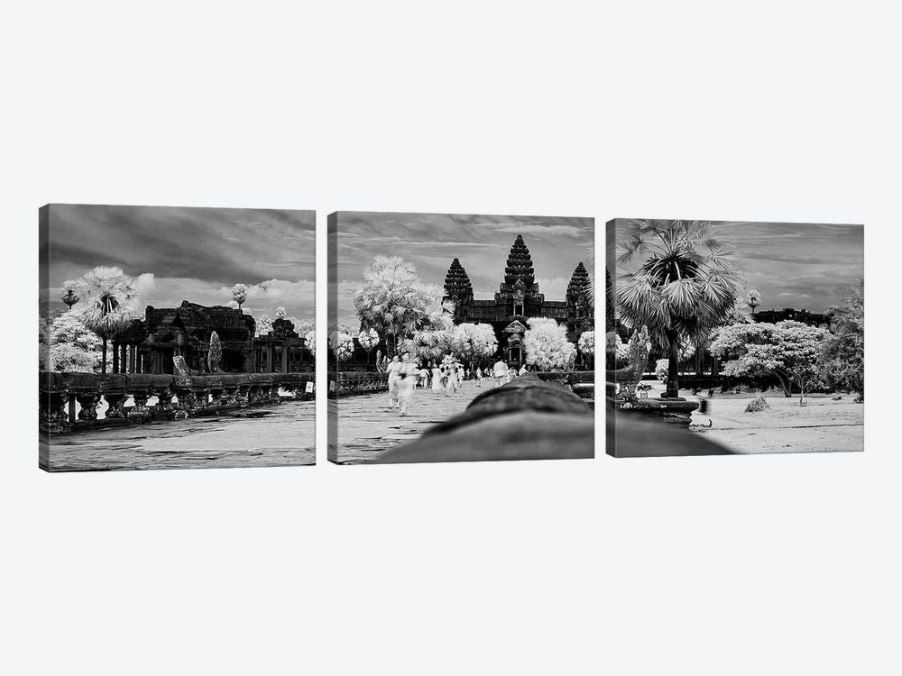 Terrace of Honor, Angkor Wat, Siem Reap, Cambodia by Panoramic Images 3-piece Canvas Print