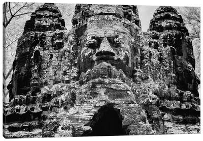 The south gate of the Khmer temple complex of Angkor Thom, Siem Reap, Cambodia Canvas Art Print