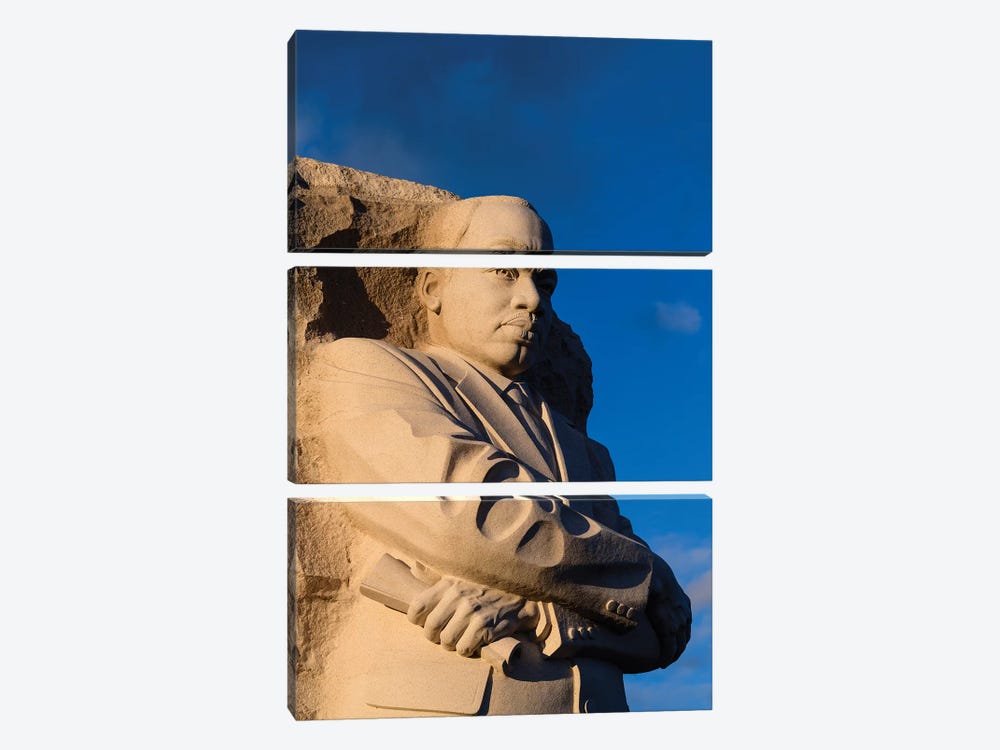 The Stone Of Hope (Lei Yixin), Martin Luther King Jr. Memorial, West Potomac Park, National Mall, Washington, D.C. by Panoramic Images 3-piece Canvas Wall Art