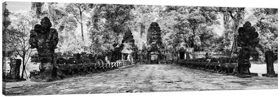 The west gate of the Khmer temple of Preah Khan, Siem Reap, Cambodia Canvas Art Print - Cambodia