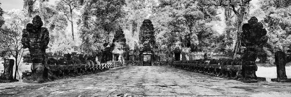 Cambodia: The west gate of the Khmer temple of Preah Khan, Siem Reap, Cambodia by Panoramic Images
