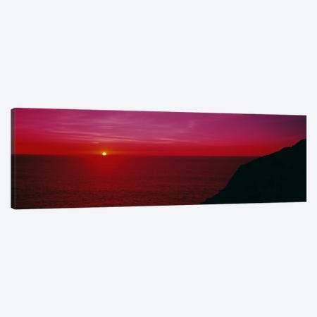 A Majestic Fuchsia Sunset Canvas Print #PIM1579} by Panoramic Images Canvas Print