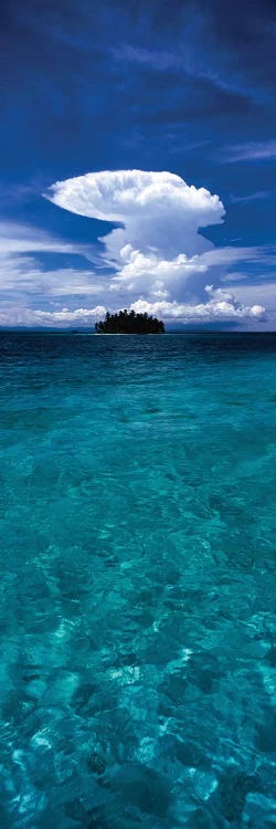 Trees on an island, San Blas Islands, Panama