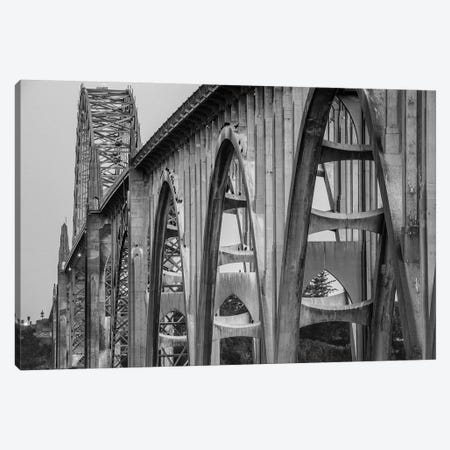 View of a bridge, Newport, Lincoln County, Oregon, USA Canvas Print #PIM15817} by Panoramic Images Canvas Art
