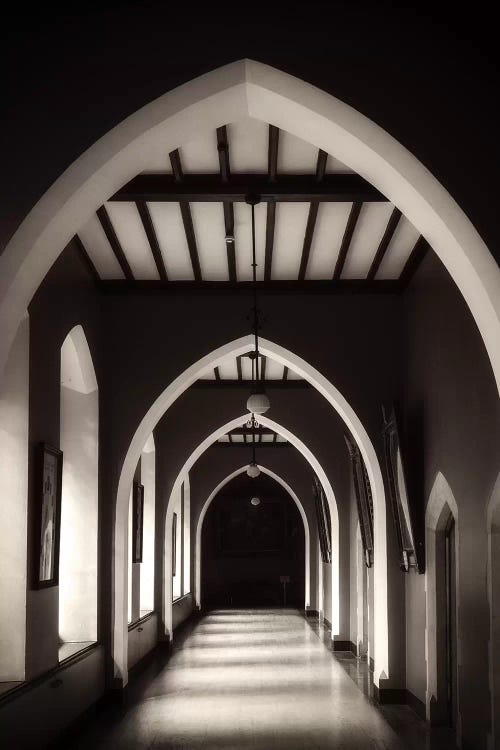 View of Arched Hallway at St.Patricks College in Maynooth, Maynooth, County Kildare, Ireland