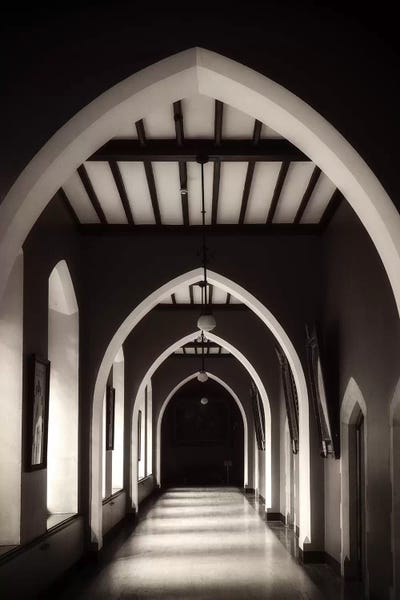 Ireland: View of Arched Hallway at St.Patricks College in Maynooth, Maynooth, County Kildare, Ireland by Panoramic Images