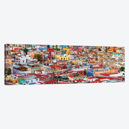 View of colorful city of Guanajuato in Mexico Canvas Print #PIM15824} by Panoramic Images Art Print