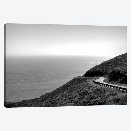 View of curving coastal road, Marin County, San Francisco Bay, San Francisco, San Francisco County, California, USA Canvas Print #PIM15826} by Panoramic Images Canvas Print