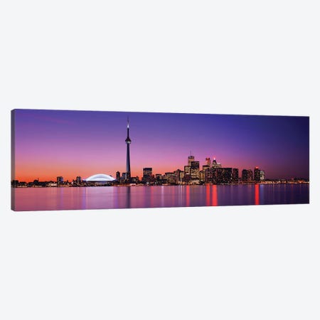 View of evening sky over Toronto, Ontario, Canada Canvas Print #PIM15832} by Panoramic Images Canvas Art Print