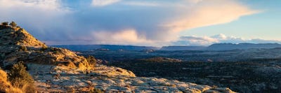 View of storm cloud at sunset over Grand Staircase-Escalante National Monument, Utah, USA by Panoramic Images multi panel art