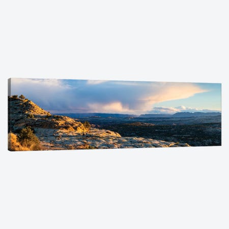View of storm cloud at sunset over Grand Staircase-Escalante National Monument, Utah, USA Canvas Print #PIM15849} by Panoramic Images Canvas Wall Art