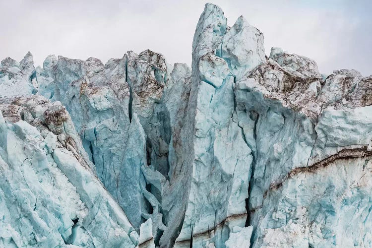 View of the Bloomstrandbreen Glacier, Haakon VII Land, Spitsbergen, Svalbard, Norway