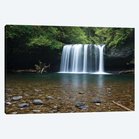 Waterfall in a forest, Samuel H. Boardman State Scenic Corridor, Pacific Northwest, Oregon, USA Canvas Print #PIM15863} by Panoramic Images Canvas Art