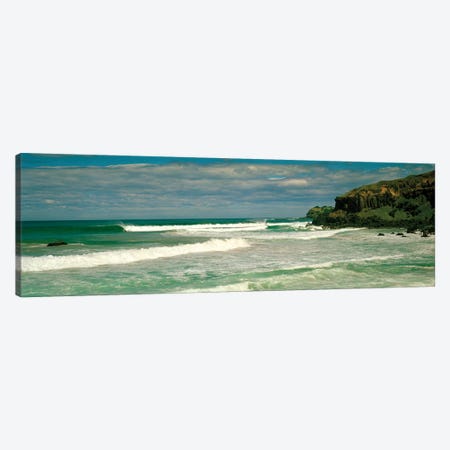 Waves breaking on the shore, backside of Lennox Head, New South Wales, Australia Canvas Print #PIM15869} by Panoramic Images Canvas Art