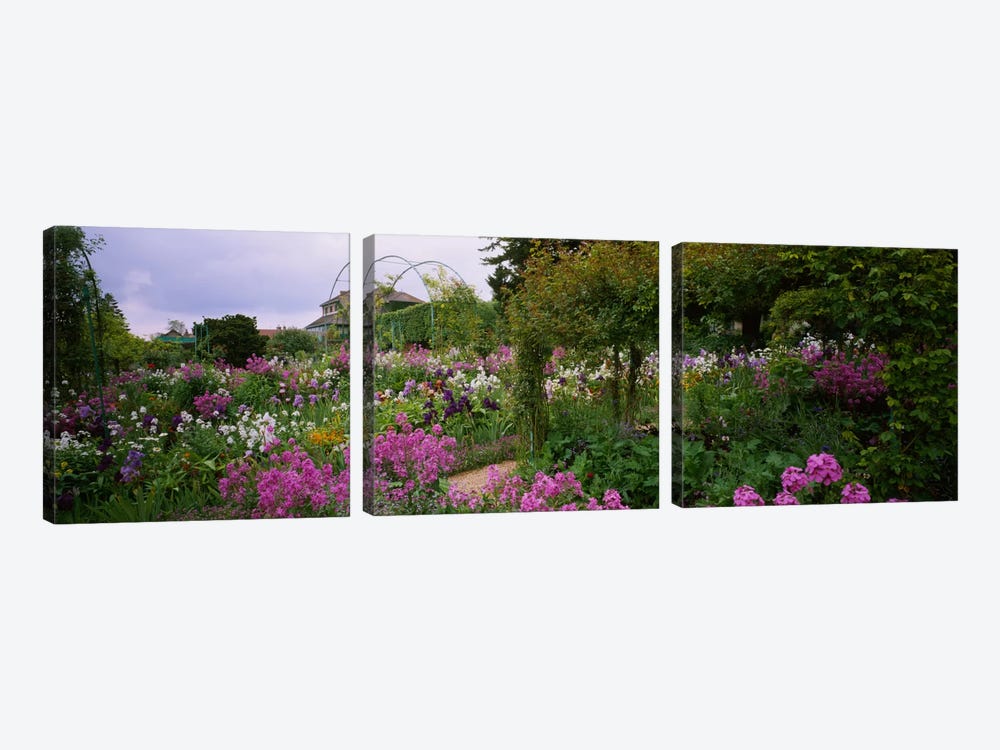 Clos Normand, Fondation Claude Monet, Giverny, France by Panoramic Images 3-piece Canvas Art