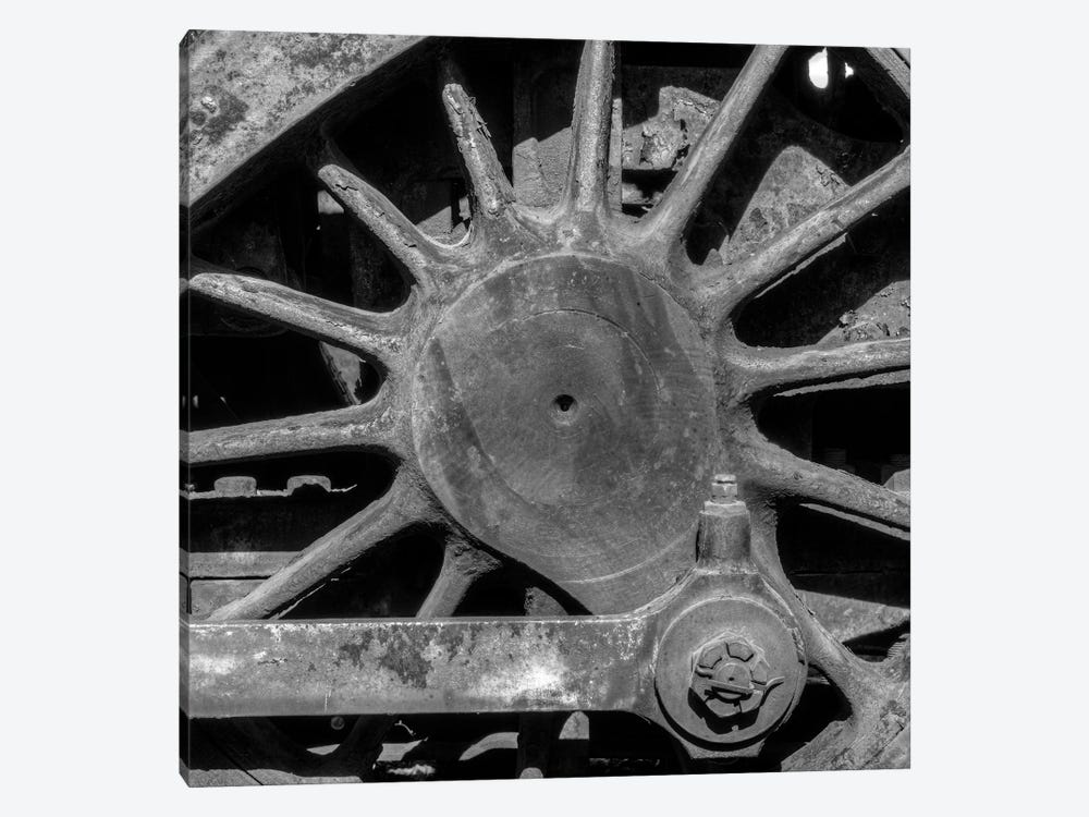 Wheel and driver of a railcar by Panoramic Images 1-piece Art Print