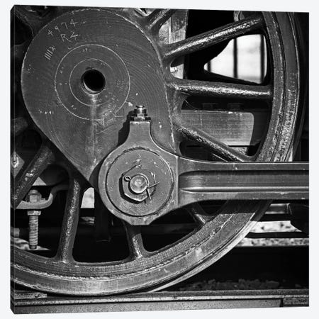 Wheel and driver of a railcar Canvas Print #PIM15876} by Panoramic Images Canvas Wall Art
