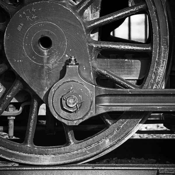 Trains: Wheel and driver of a railcar by Panoramic Images