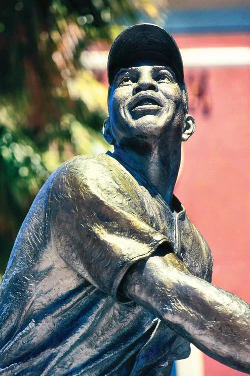 Willie Mays statue in AT&T Park, San Francisco, California, USA by Panoramic Images wall art