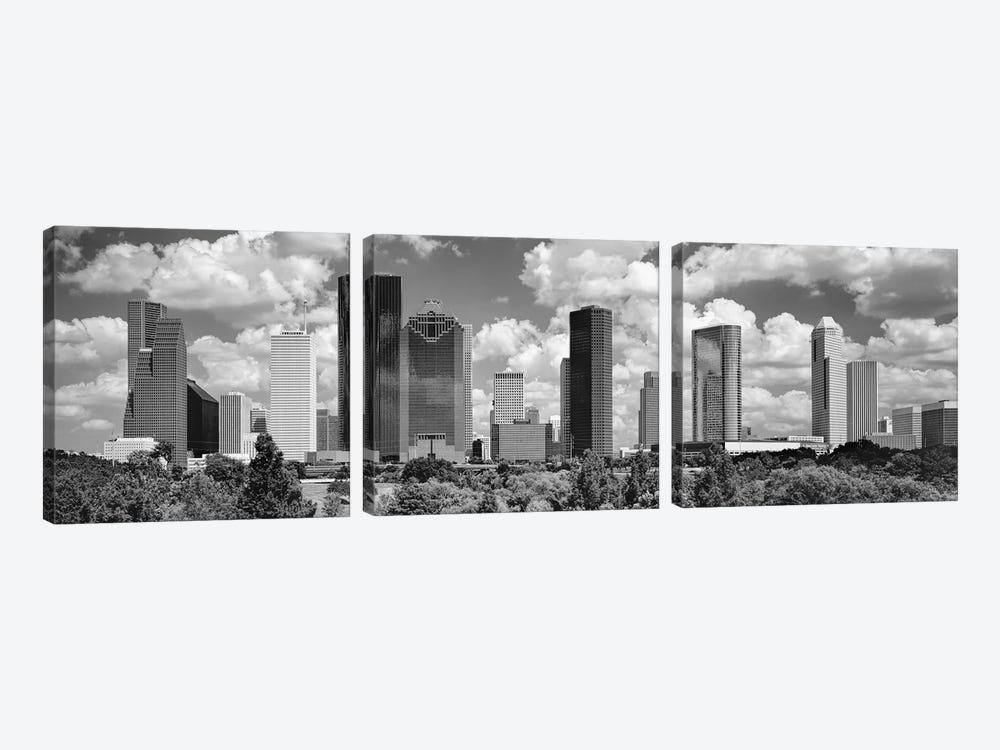 Skyscrapers In A City, Houston, Texas, USA by Panoramic Images 3-piece Canvas Art
