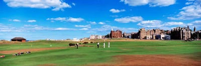 Old Course, Royal And Ancient Golf Club Of St. Andrews, St. Andrews, Scotland, United Kingdom by Panoramic Images framed canvas print