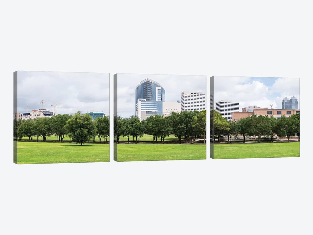 Texas Medical Center And Rice University In Houston, Texas, USA by Panoramic Images 3-piece Canvas Art Print