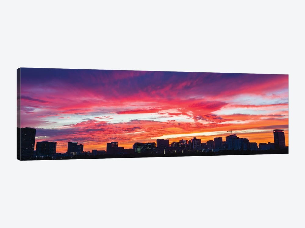View Of Sunset Looking Towards Medical Center And Rice University, Houston, Texas, USA by Panoramic Images 1-piece Canvas Artwork