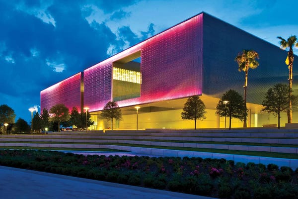 Tampa Bay: Tampa Museum Of Art At Dusk, Tampa, Hillsborough County, Florida, USA by Panoramic Images