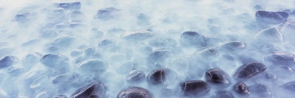 Mexico: Waves Crashing Over Cobblestone At Las Rocas Beach, Baja California, Mexico by Panoramic Images