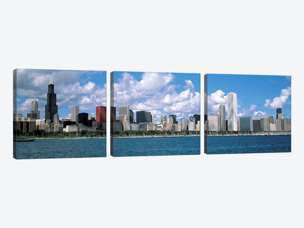 CloudsChicago, Illinois, USA by Panoramic Images 3-piece Canvas Art