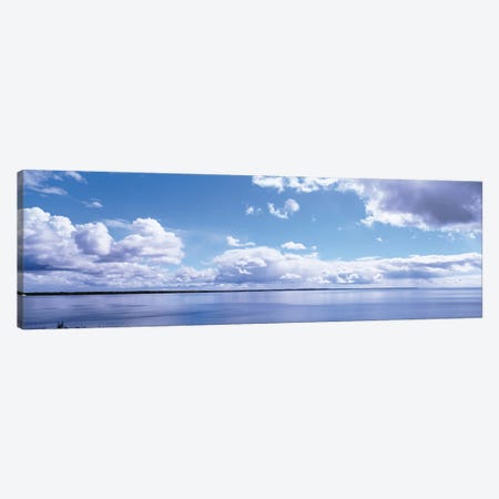 Clouds Over The Lake, Route 2, Lake Michigan, Michigan, USA Canvas Print #PIM15940} by Panoramic Images Canvas Art Print