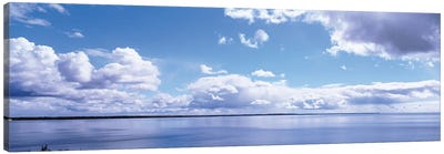 Clouds Over The Lake, Route 2, Lake Michigan, Michigan, USA Canvas Art Print - Michigan Art