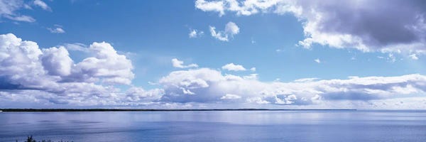 Michigan: Clouds Over The Lake, Route 2, Lake Michigan, Michigan, USA by Panoramic Images